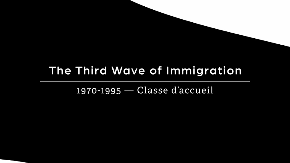 The Third Wave, Classe d’accueil (1970-1995)